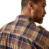 Ariat Mens Shirt | Rebar Durastretch Flannel | Tigers Eye Plaid