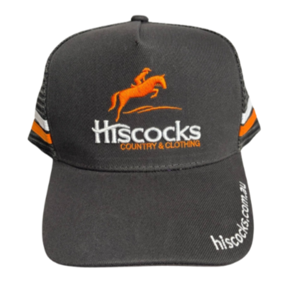 Hiscocks Logo Cap | Trucker Style | Charcoal