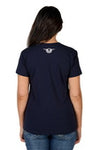 Bullzye Womens T-Shirt | Rose | Navy