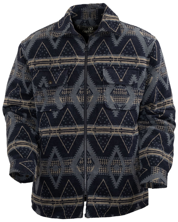 Outback Trading Mens Jacket | Koda | Navy - Hiscocks