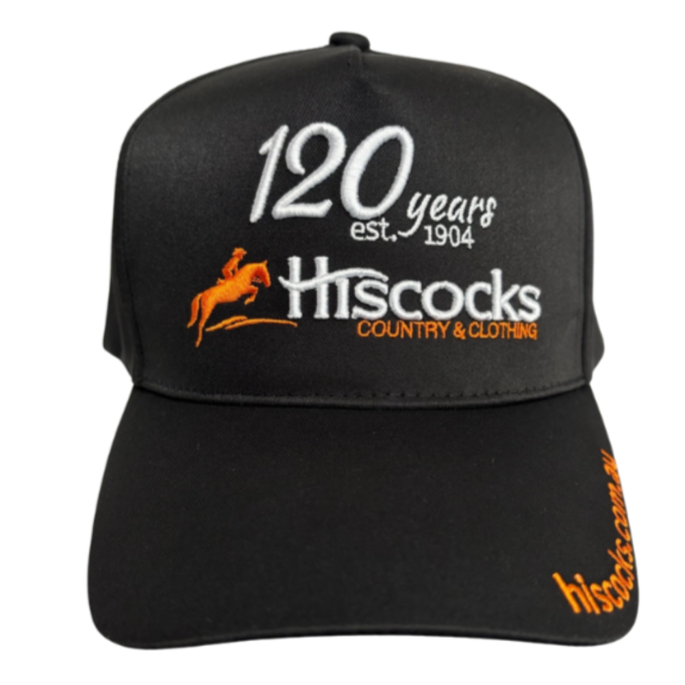 Hiscocks Logo Cap | 120 Year Celebration | Black