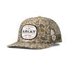 Ariat Mens Snap Back Cap | Duck Camo Patch | Cream / Beige