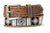 Ariat Mens Belt | Diamond Inlay Back Lace | 1 1/2 Inch | Brown