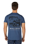 Bullzye Mens T-Shirt | Ryan | Steel Blue