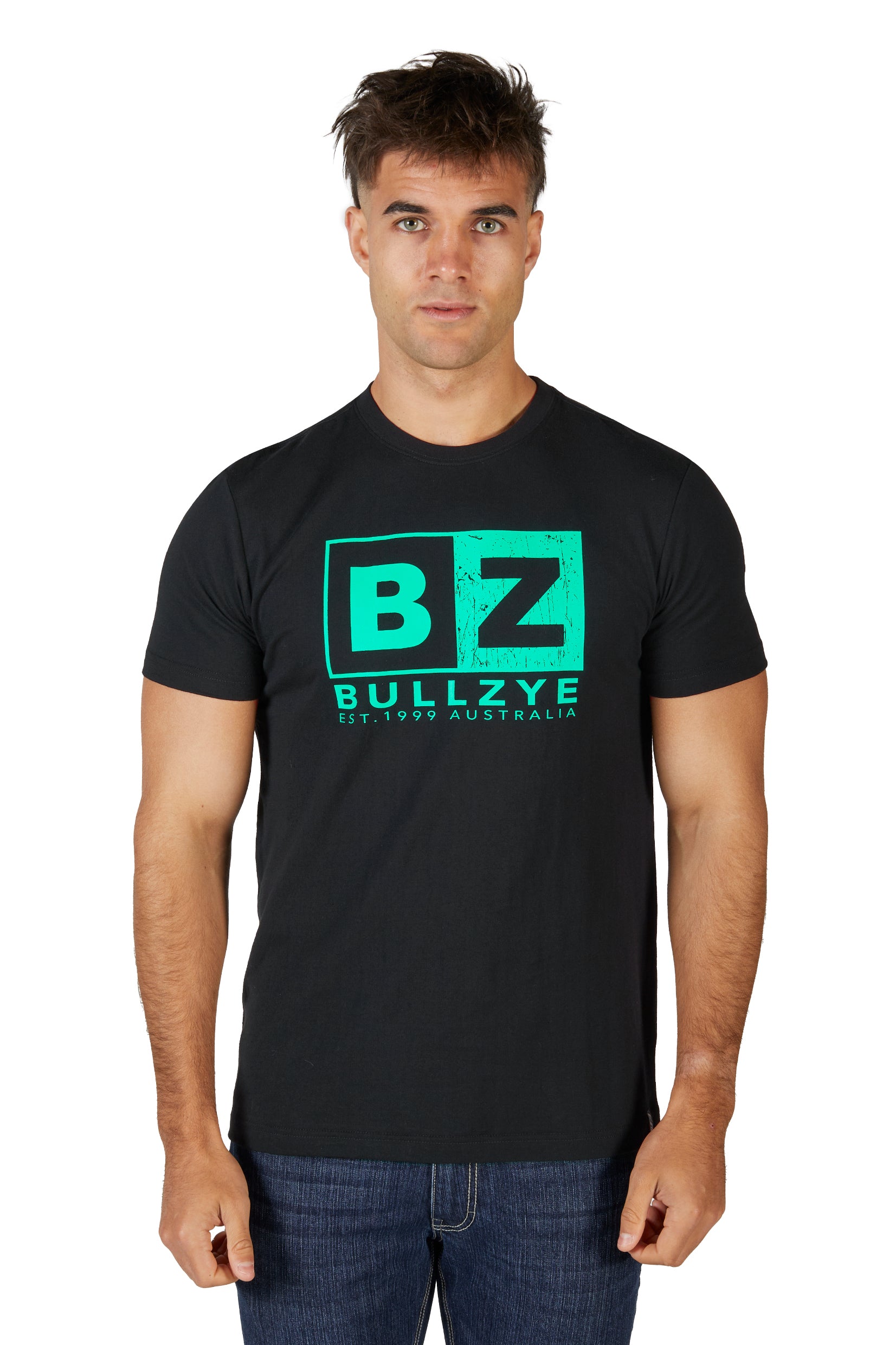 Bullzye Mens T-Shirt | Dave | Black