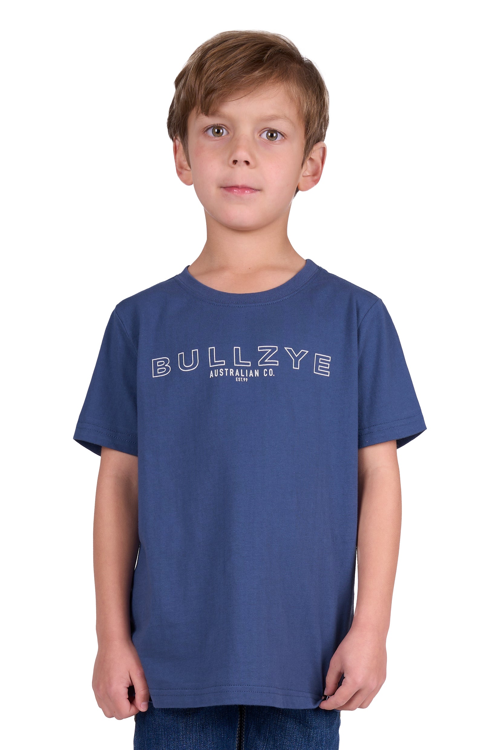 Bullzye Boys T-Shirt | Ryan | Steel Blue