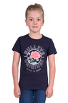 Bullzye Girls T-Shirt | Rose | Navy