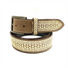 Toprail Equine Ladies Belt | Embroidered | Beige Lace