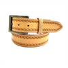 TopRail Equine Mens Belt | Tooled | Light Tan