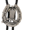 Bolo Tie Horse Shoe and Boots in Peuter