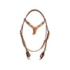 Ezy Ride Bridle with Futurity Knot and Rawhide Brow Natural