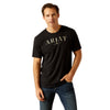 Ariat Mens T-Shirt | Black &amp; White Logo | Black