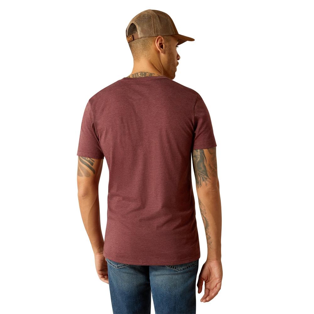 Ariat Mens T-shirt | Established Boot Co. | Maroon