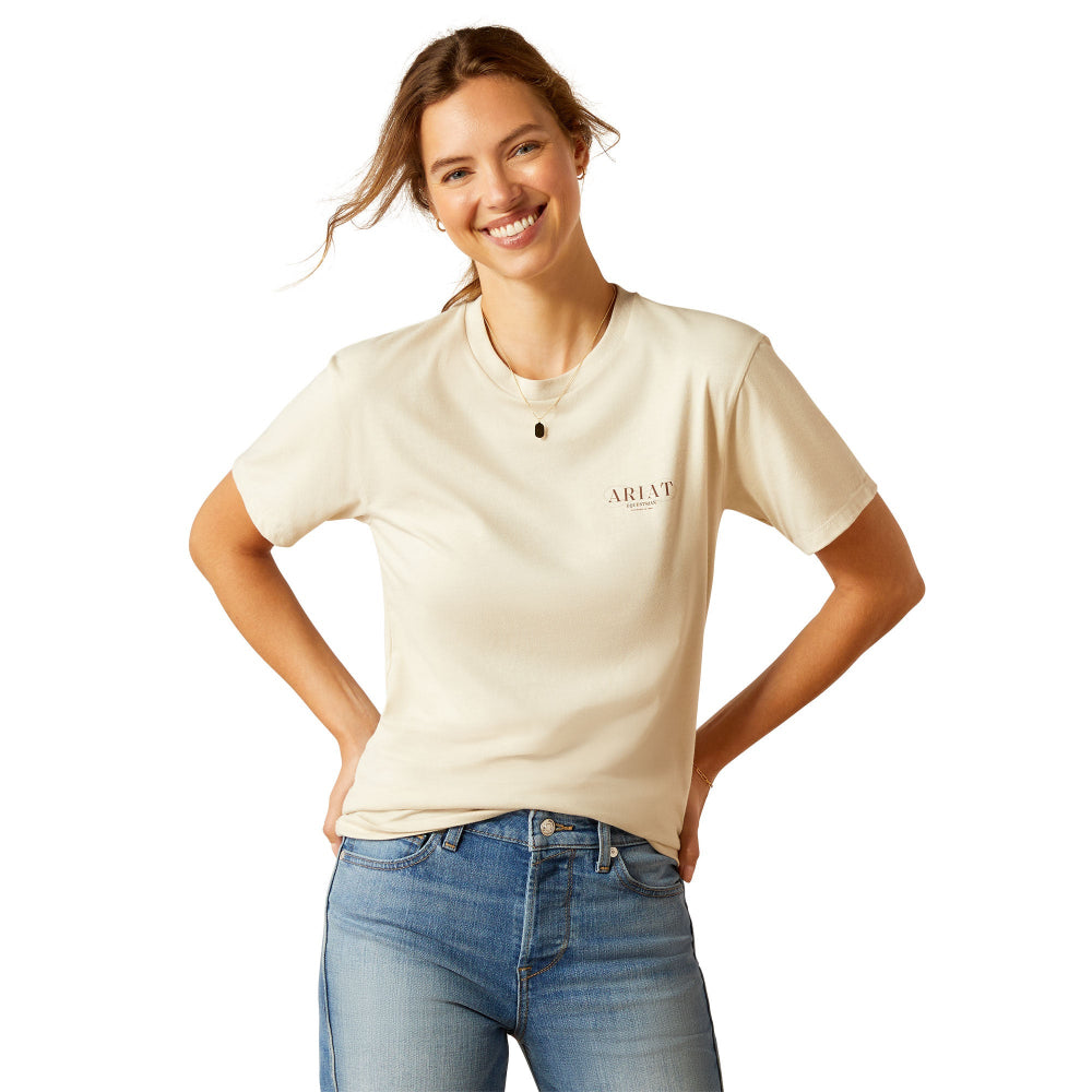 Ariat Womens T-shirt | Stamp Seal | Natural