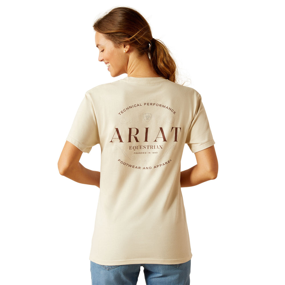 Ariat Womens T-shirt | Stamp Seal | Natural