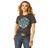 Ariat Womens T-Shirts | Southwestern Classic | Charcoal Heather