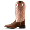 Ariat Womens Western Boots | Round Up Ryder | Distressed Brown / Golden Pink