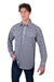 Hard Slog Mens Shirt | Dell Half Placket | Navy / White