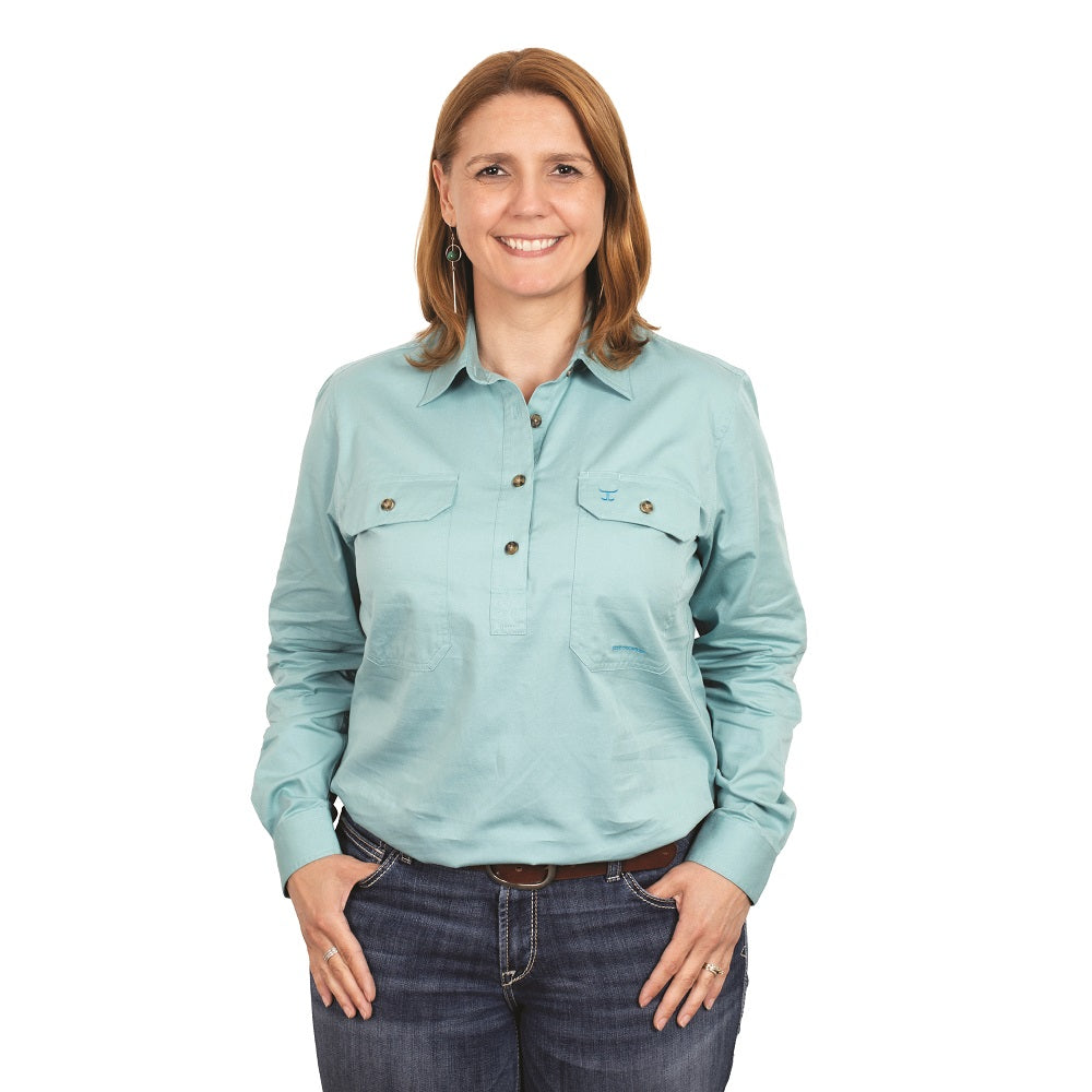 Port & Company® - Ladies Long Sleeve Value Denim Shirt – bright and early  marketplace