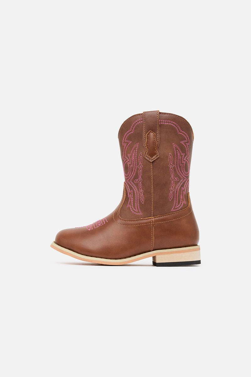 Baxter Junior Western Boot | Rose Pink