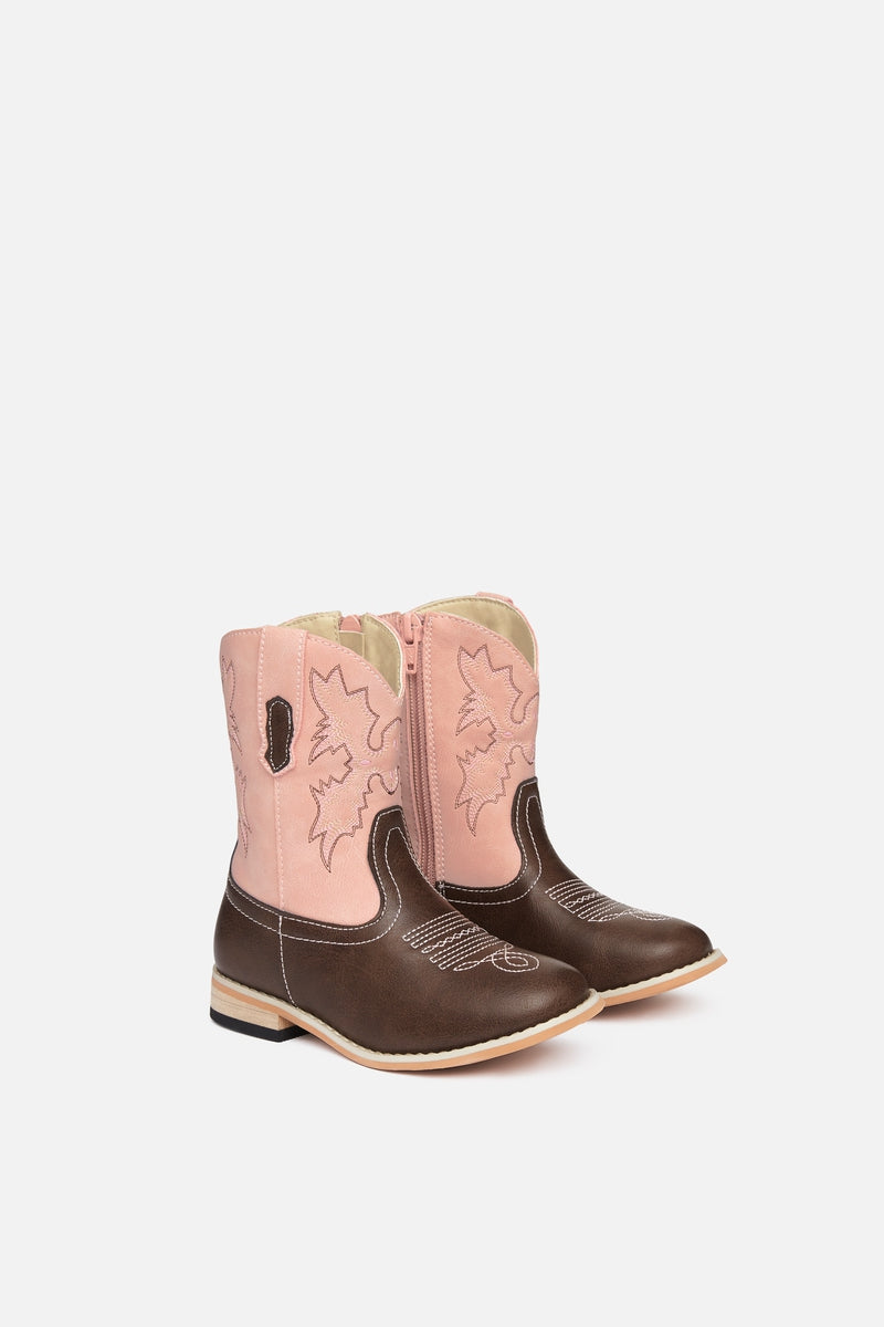 Baxter Junior Western Boot | Light Pink