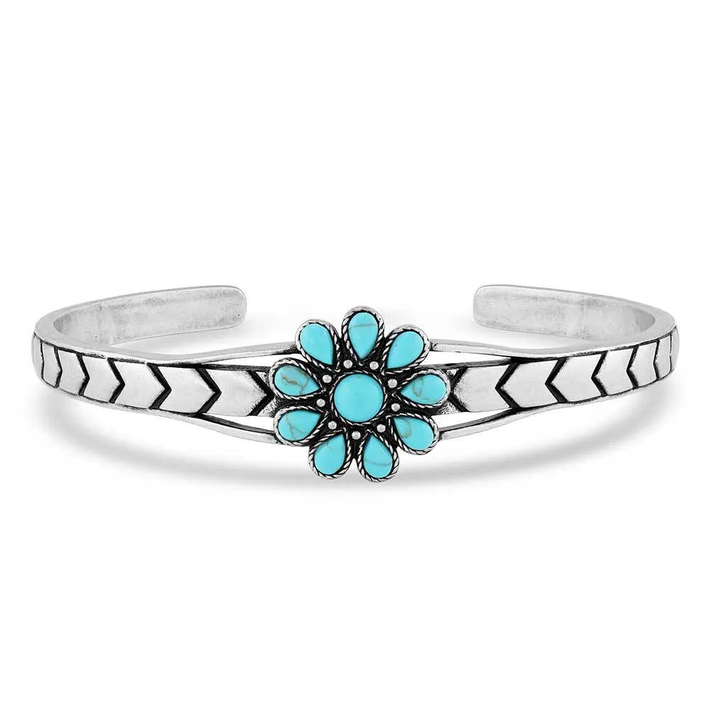 Montana Silversmith Cuff | Blue Sunflower Turquoise