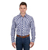 Pure Western Mens Shirt | Alec | Navy / Red
