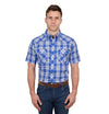 Pure Western Mens Shirt | Mark | Royal
