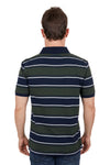 Pure Western Mens Polo | Carl | Navy / Green