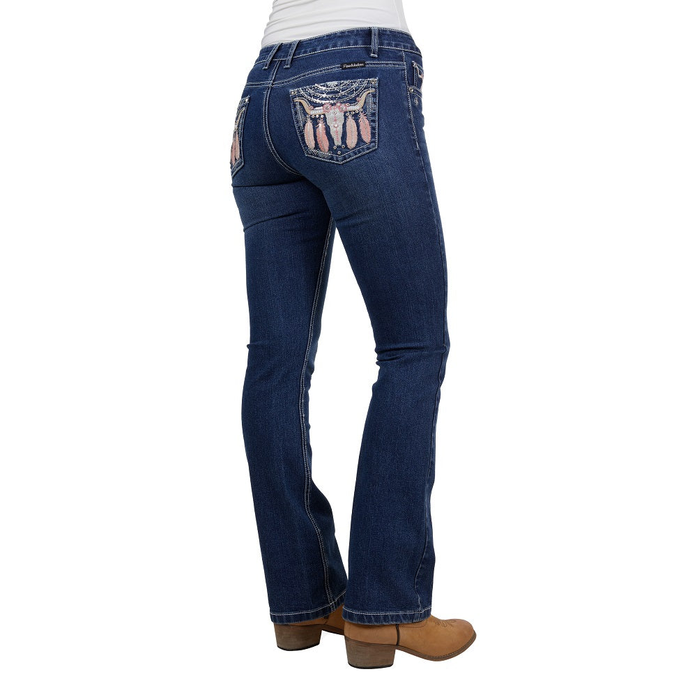 Pure Western Womens Jeans | Ava Boot Leg | 32 Leg
