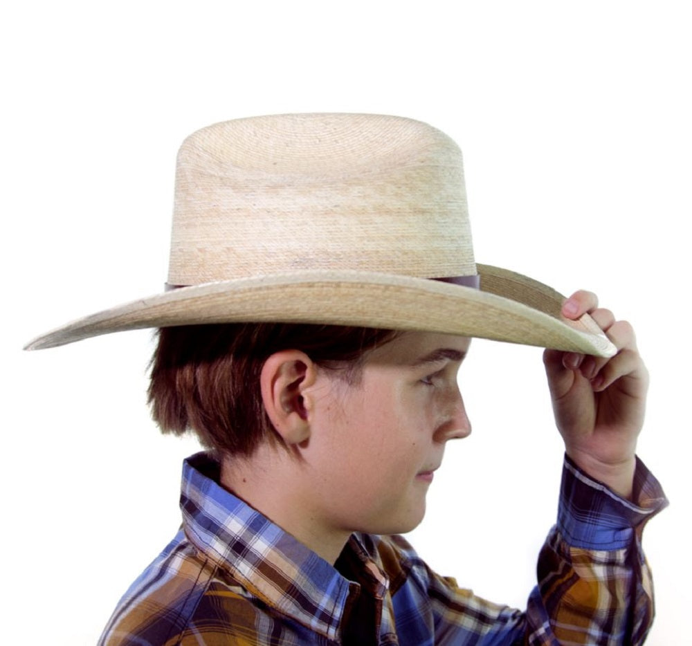 Brigalow Bronco Straw Western Hat - Off White