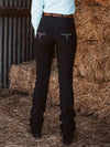 Peter Williams Riding Pants | Roxby Stretch | Black | Bootleg