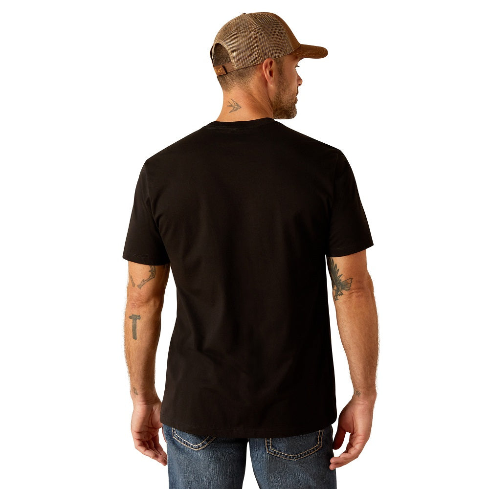 Ariat Mens T-Shirt | Hexstactic | Black
