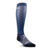 Ariat Womens Slim Printed Sock | Ariattek | Navy Dot