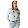 Ariat Womens Shirt | Blues Snap | Bleached Chambray