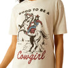 Ariat Womens T-Shirt | Good To Be Cowgirl | Off White