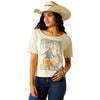 Ariat Womens T-Shirt | Cowboys Never Die | Natural
