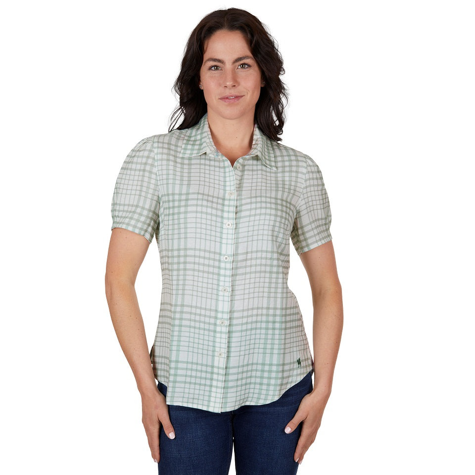 Thomas Cook Womens Shirt | Blake Linen | Sage
