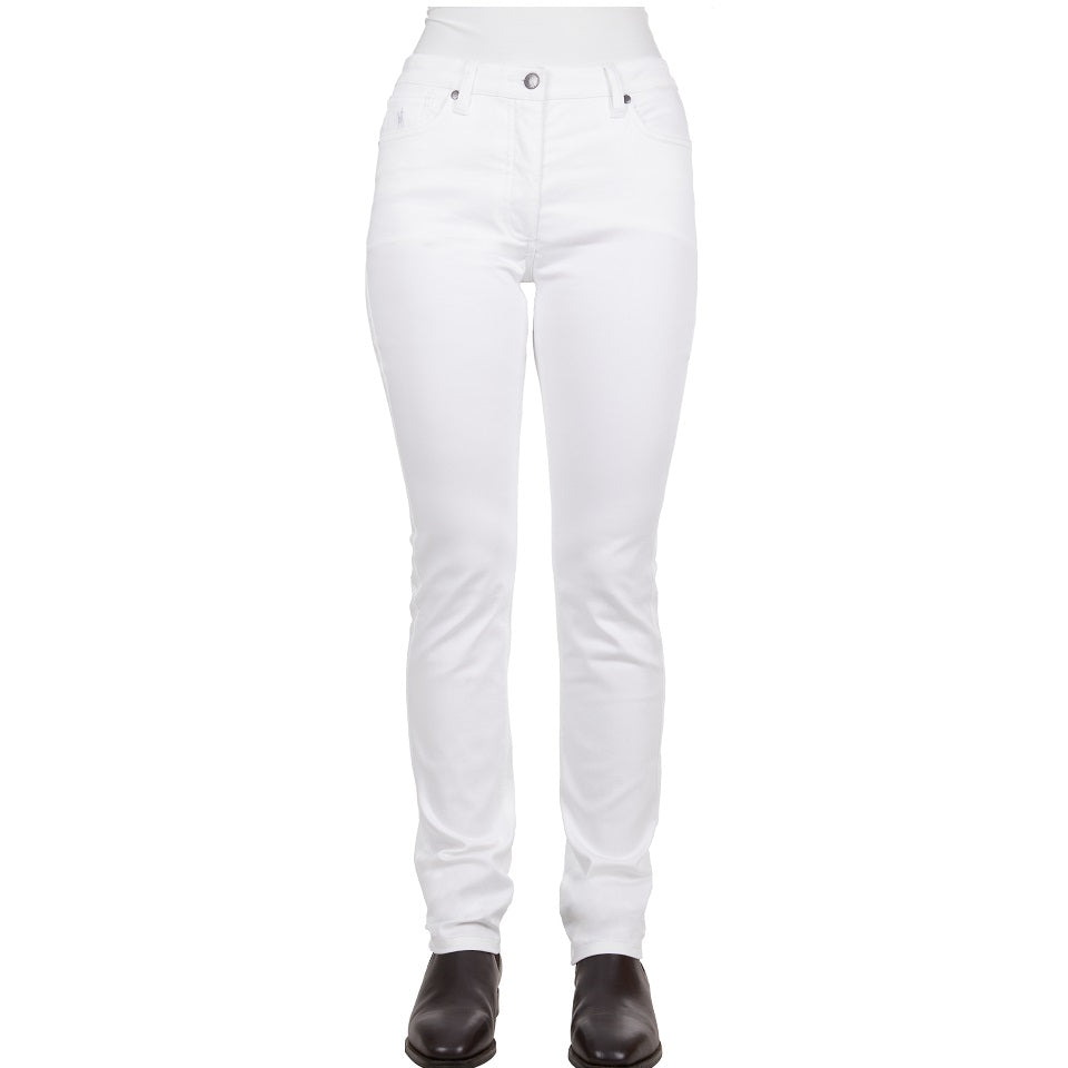 Thomas Cook Womens Pants | Suzie Slimmer Leg Wonder Jean | White
