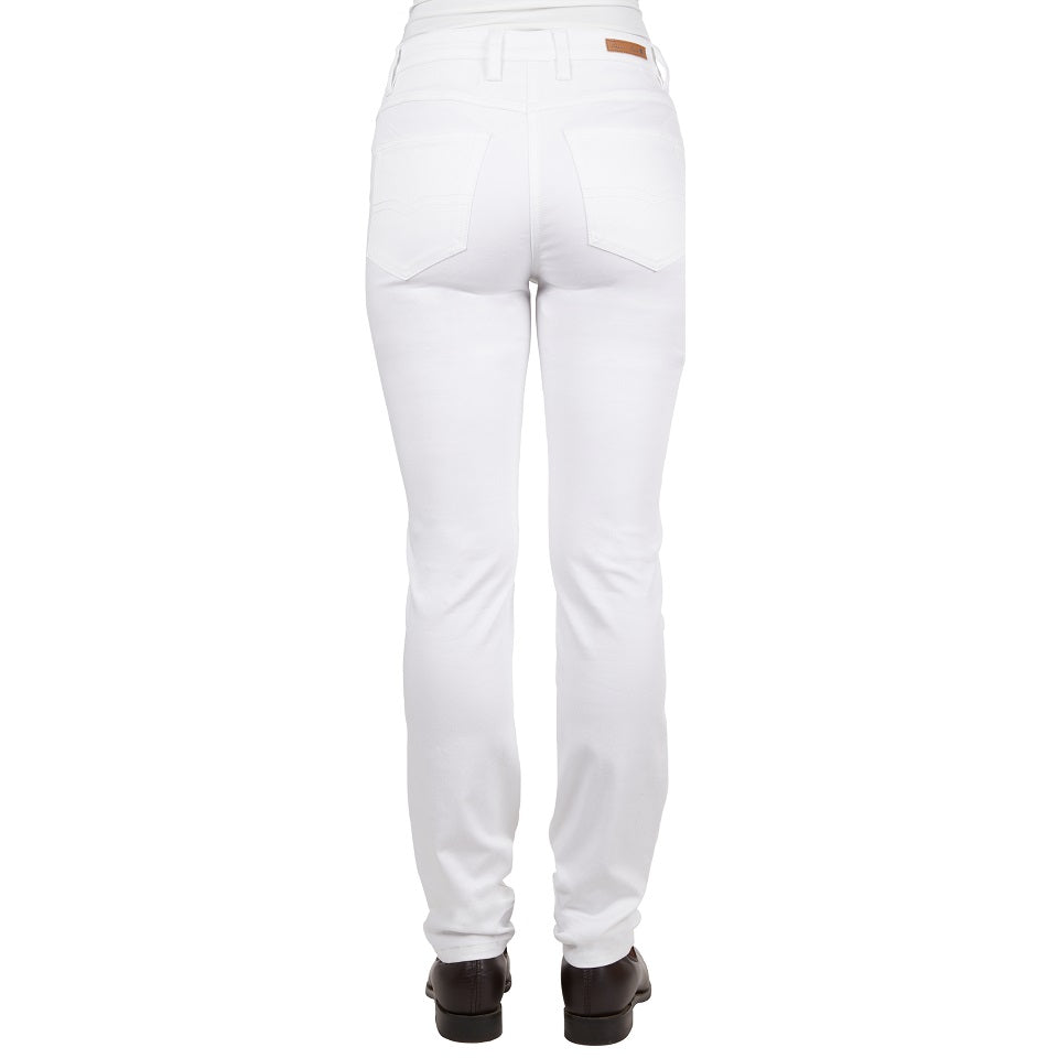 Thomas Cook Womens Pants | Suzie Slimmer Leg Wonder Jean | White
