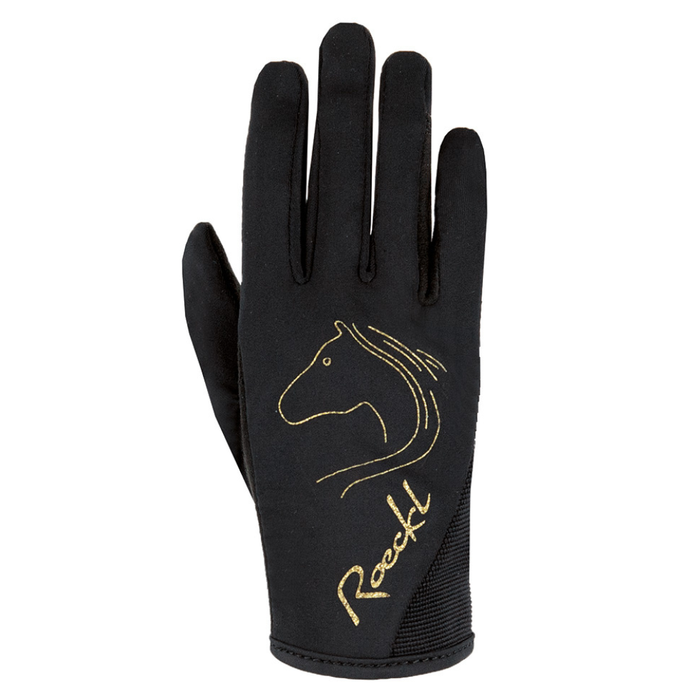 Roeckl Kids Tryon Gloves | Black / Gold