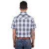 Wrangler Mens Shirt | Toby | Short Sleeve | Navy / Blue
