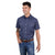 Wrangler Mens Shirt | Matt | Short Sleeve | Navy / Blue
