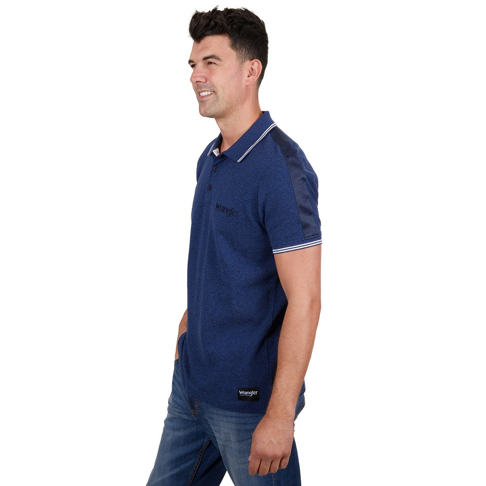 Wrangler Mens Polo Shirt | Jackson | Navy Marle
