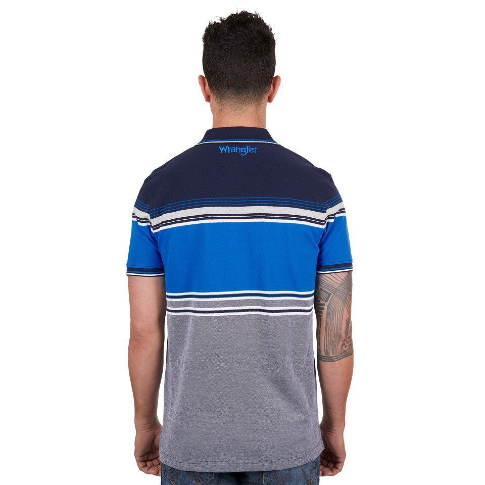 Wrangler Mens Polo Shirt | Joel | Navy / Royal
