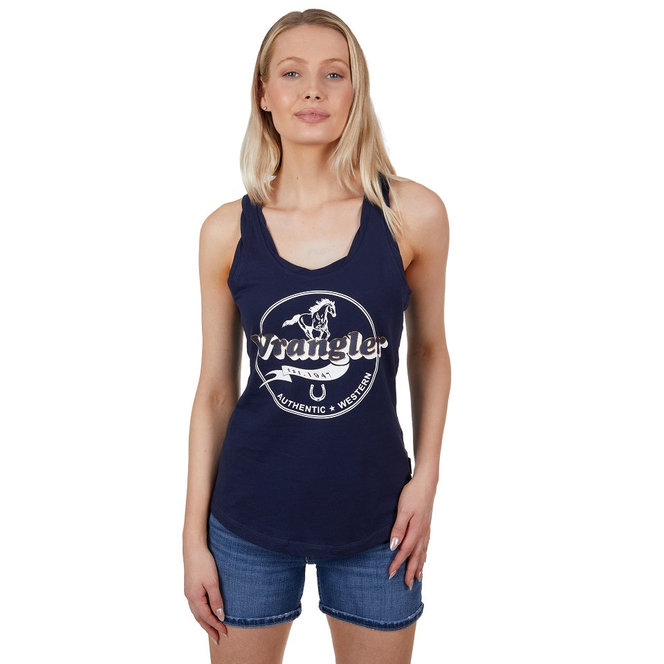 Wrangler Womens Tank | Georgia | Navy
