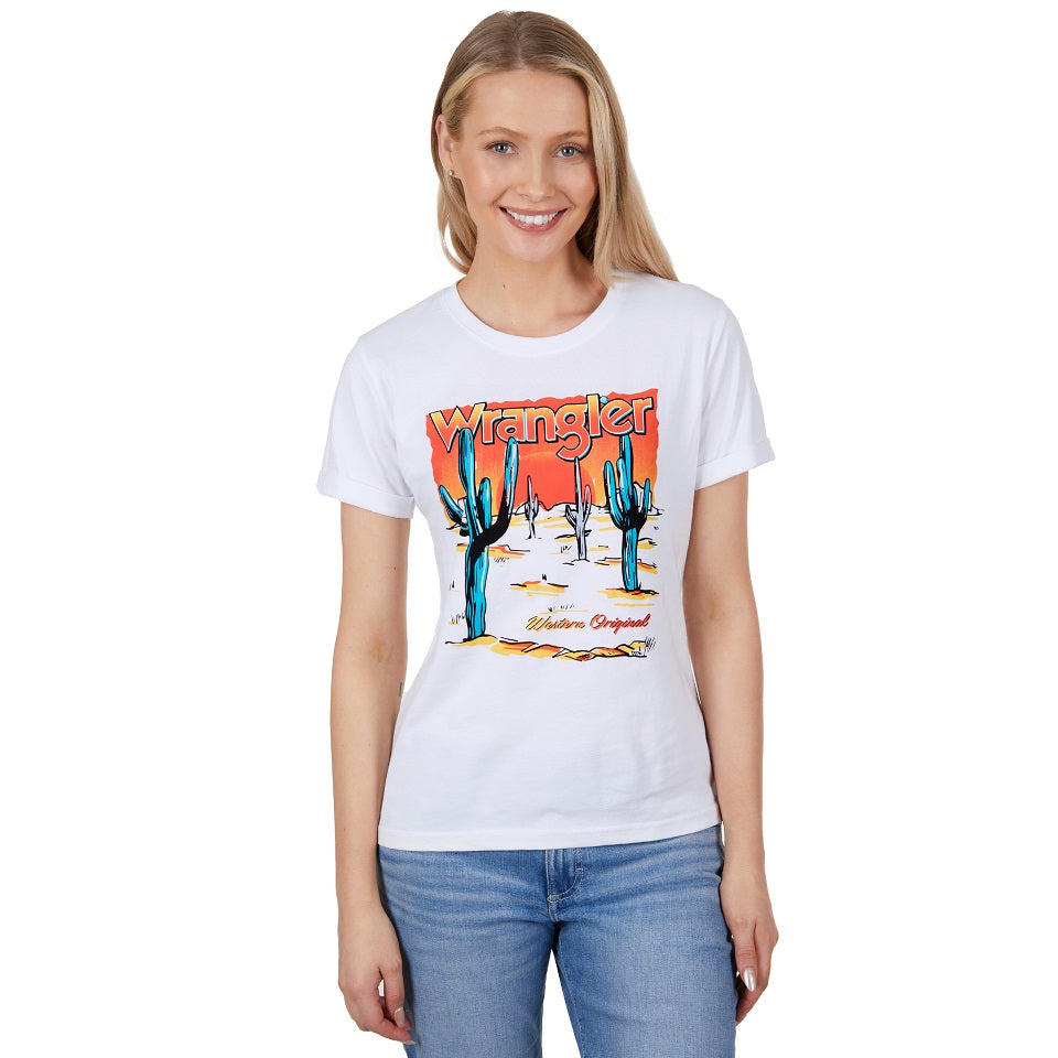 Wrangler Womens T-Shirt | Naomi | White
