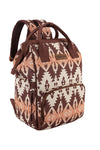 Wrangler Southwestern Backpack / Baby Bag | Mocha