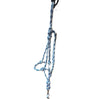 Toprail Equine Rope Halter With Lead | Marine Rope | White / Blue