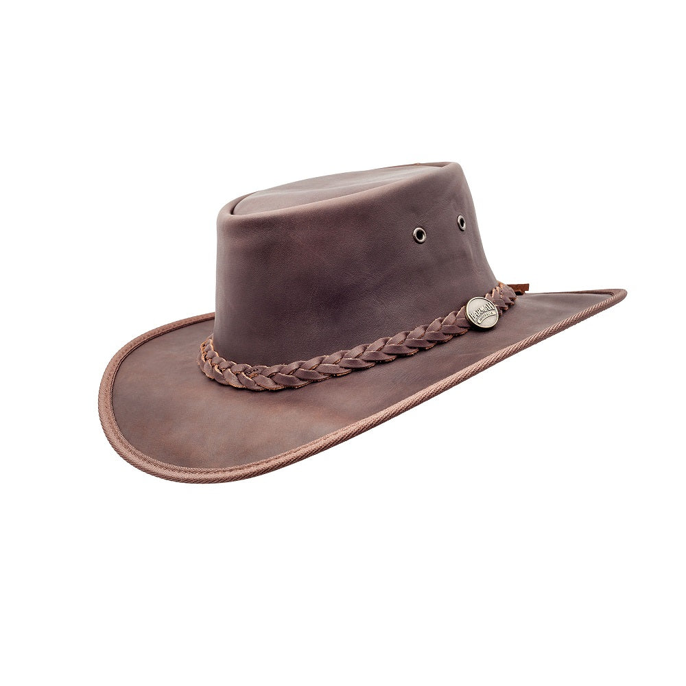 Barmah Squashy Full Grain Hat | Brown